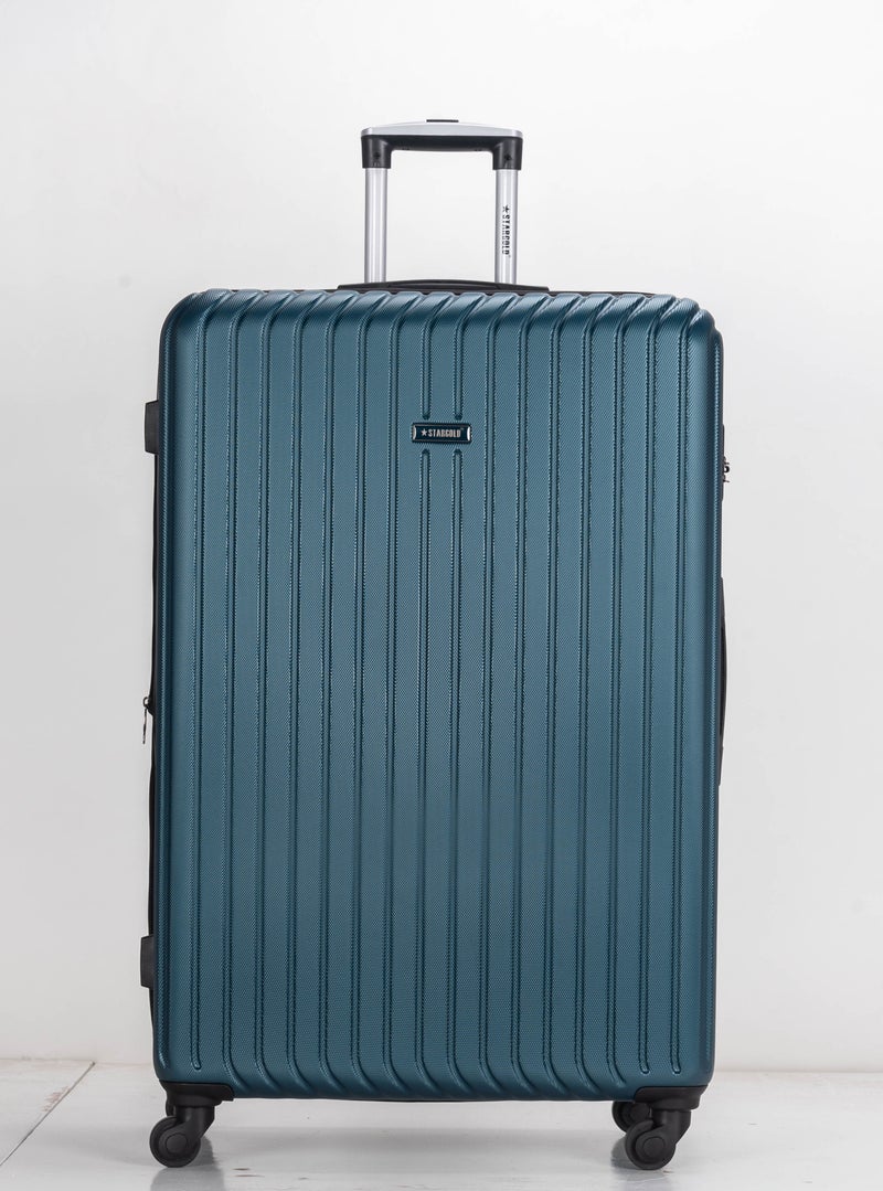 ستارجولد مجموعة حقائب سفر بعجلات صلبة ABS مكونة من 3 قطع بعجلات دوارة مع قفل رقمي أزرق نيلي - Image 2